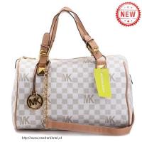 michael kors monogram signature vanille pvc groot vanille boekentassen Tassen Winkel 5wbws598